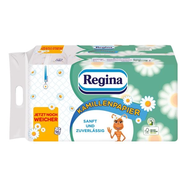 Regina Toiletpapier Kamille 3-laags, wit - 16 rollen (1 pak  16 rollen)