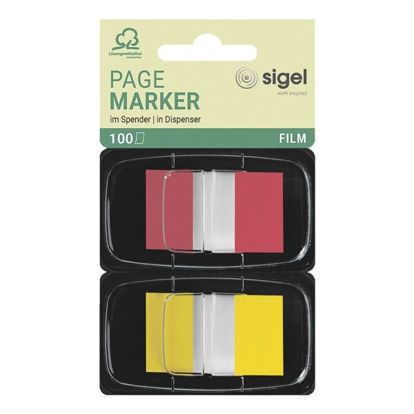 SIGEL herkleefbare markeerstroken Z-markeerstift 43 x 25 mm, kunststof