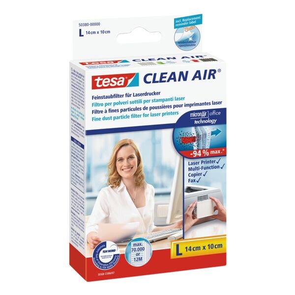 tesa Filter tegen fijnstofdeeltjes »Clean Air« 50380 tesa Filter tegen fijnstofdeeltjes »Clean Air« 50380