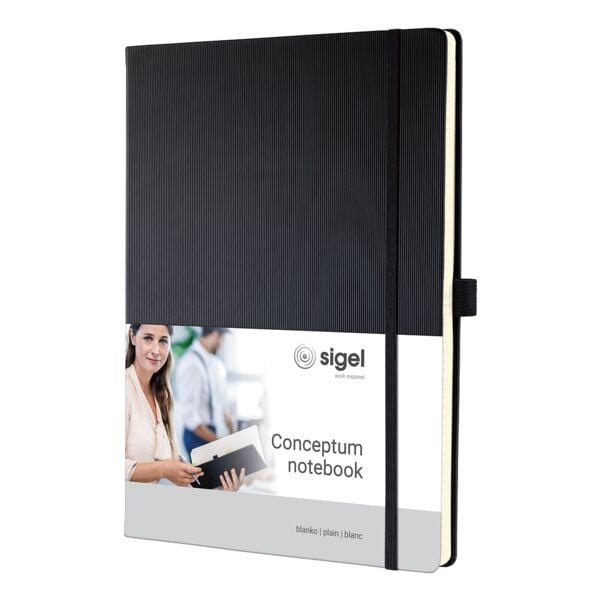 SIGEL notitieboek Conceptum CO110 elastiekbevestiging A4 blanco