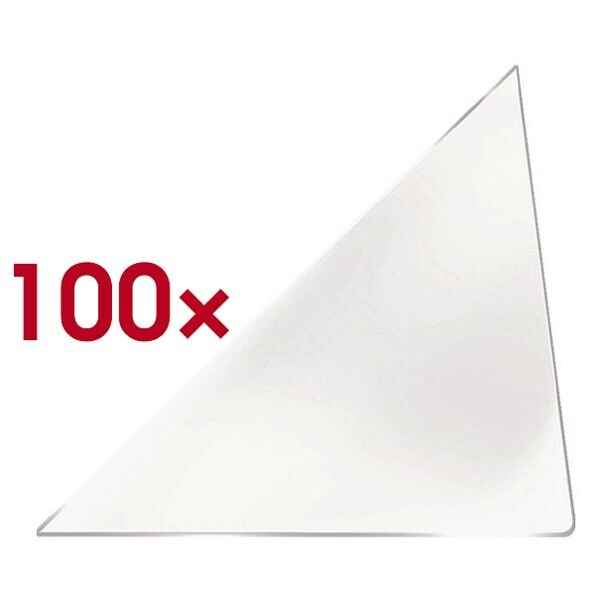 Probeco 100 zelfklevende driehoekige hoesjes 100x100 mm