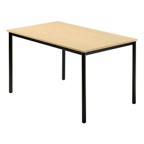 HAMMERBACHER Vergadertafel DR12 �Barcelona� 120x80 cm rechthoek onderstel zwart