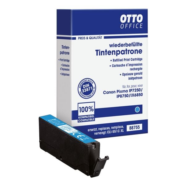 OTTO Office Inktpatroon vervangt Canon »CLI-551C XL« cyaan OTTO Office Inktpatroon vervangt Canon »CLI-551C XL« cyaan