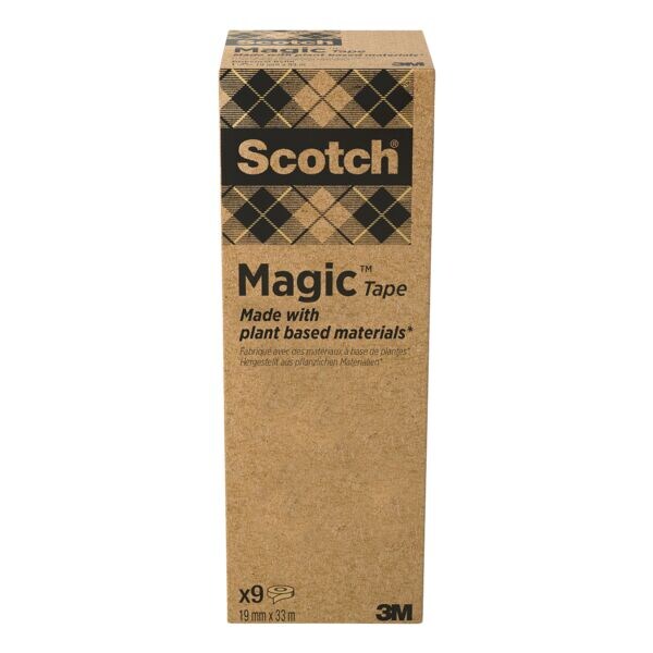 Scotch Plakfolie Magic 900, transparant, 9 stuk(s), 19 mm / 33 m