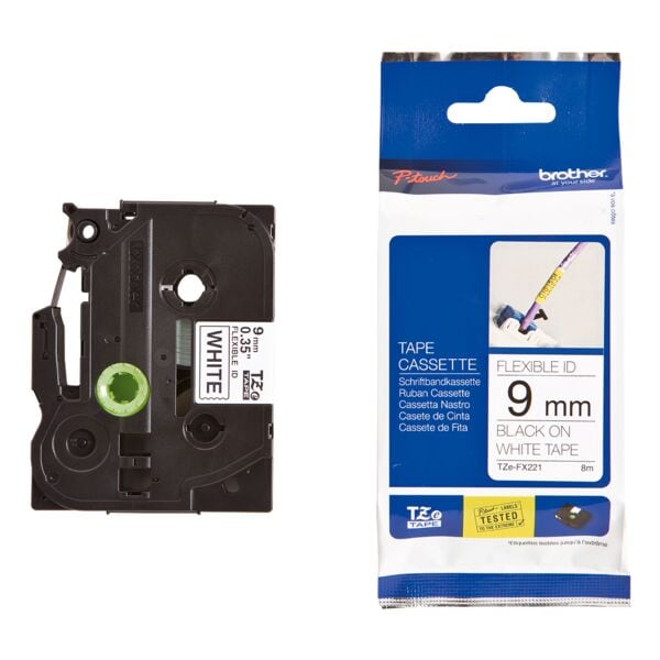 Brother TZe-labeltape »TZe-FX221« - 9 mm x 8 m