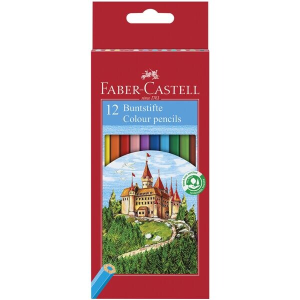 Faber-Castell Pak met 12 kleurpotloden Castle