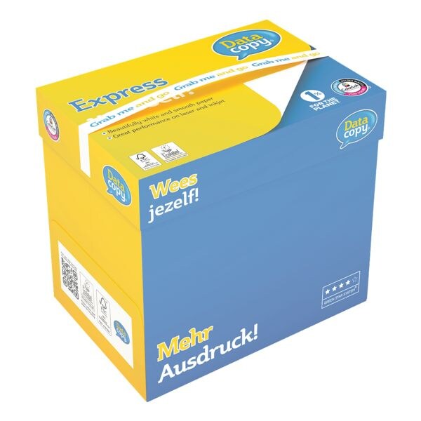 Grab&Go-box multifunctioneel printpapier A4 Data-Copy Everyday Printing - 2500 bladen (totaal) Grab&Go-box multifunctioneel printpapier A4 Data-Copy Everyday Printing - 2500 bladen (totaal)