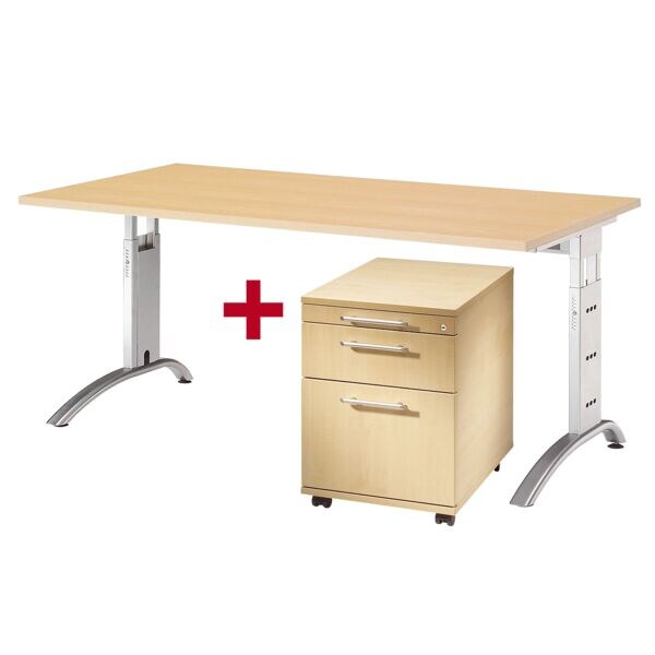 OTTO Office Premium Meubelset »Otto Office Line II« 2-delig, bureau met L-onderstel