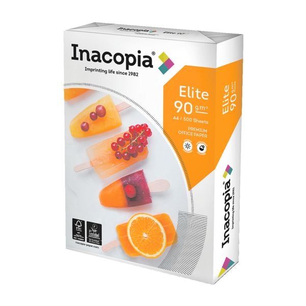Multifunctioneel printpapier A4 Inacopia Elite - 500 bladen (totaal), 90g/m�