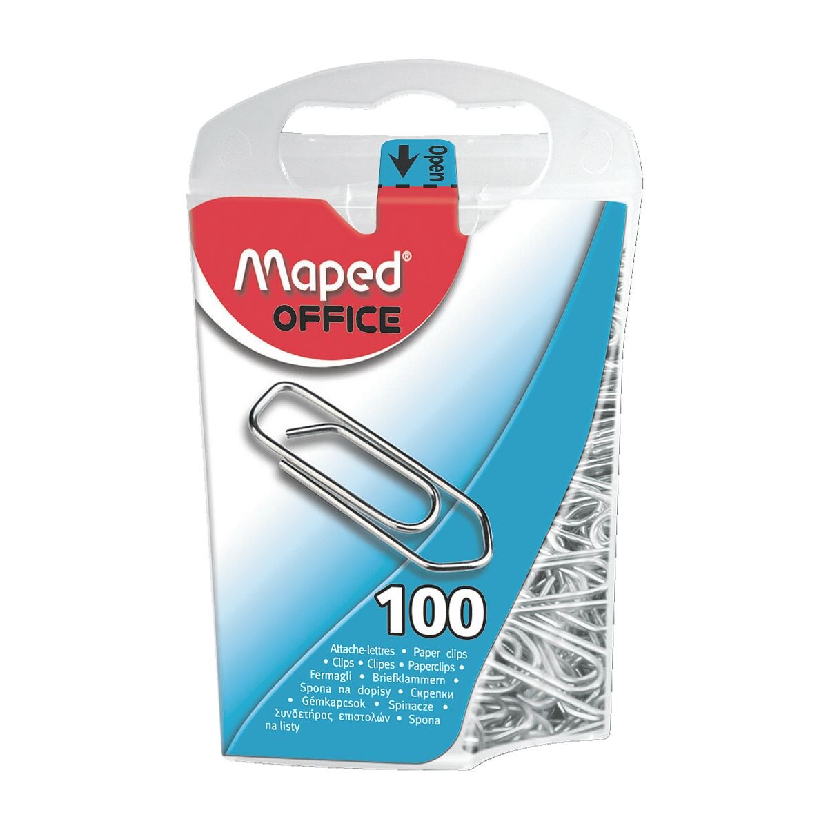 Maped Office Trombones 25mm, argents, 100 pices