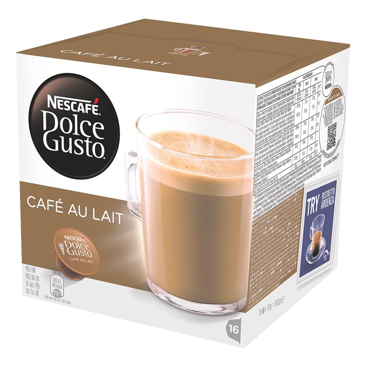 Nescafe Capsules de caf  Dolce Gusto® Caf au lait 