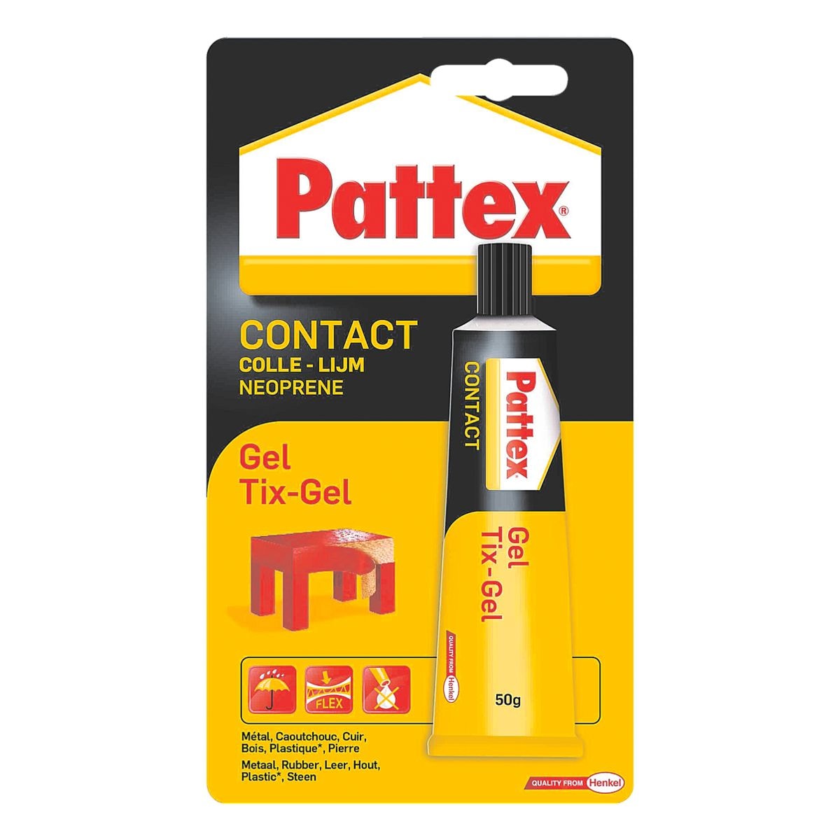 Pattex Colle contact  Tix-Gel , 50 g