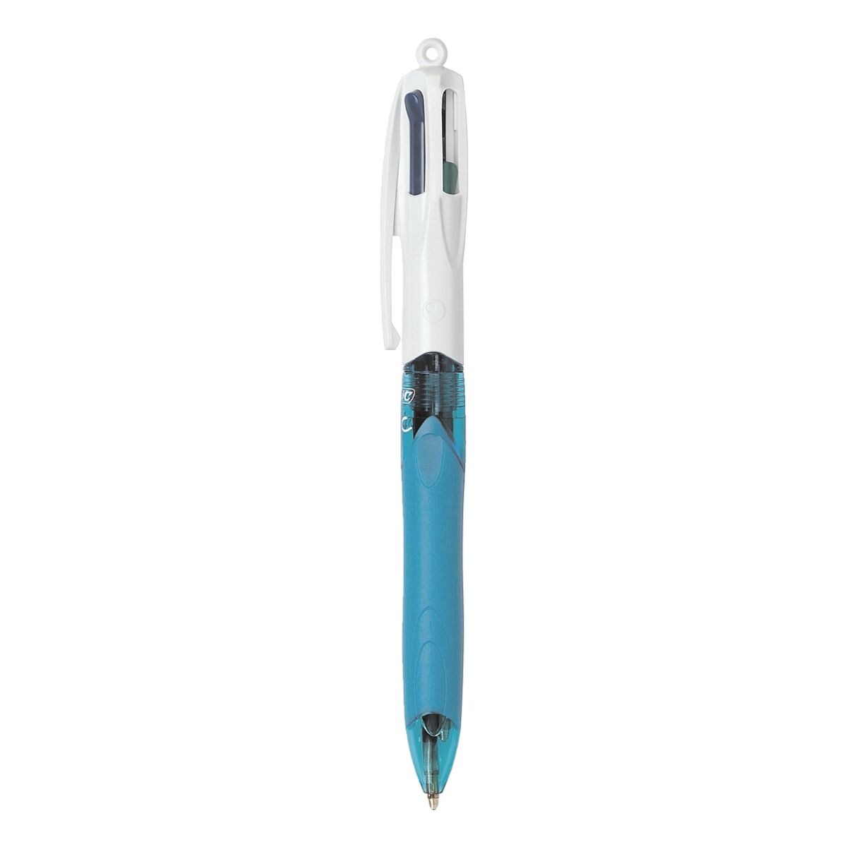 BIC 4 Colours Grip Stylo-bille plusieurs couleurs bleu / noir / vert / rouge, convenant aux documents officiels