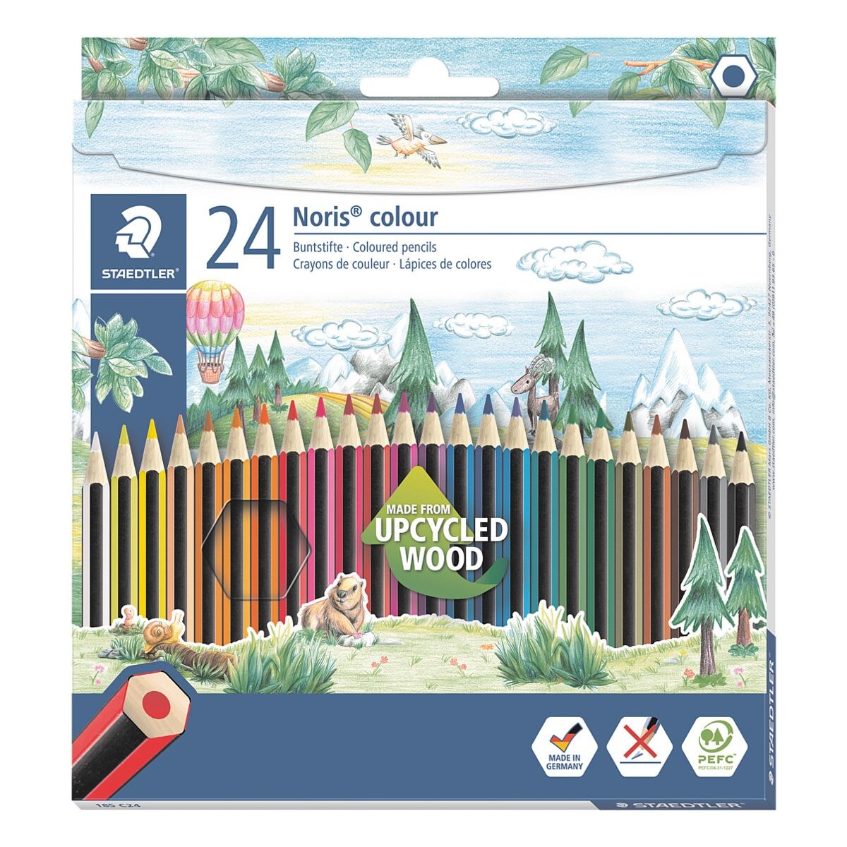 STAEDTLER Paquet de 24 crayons de couleur  Noris Colour 