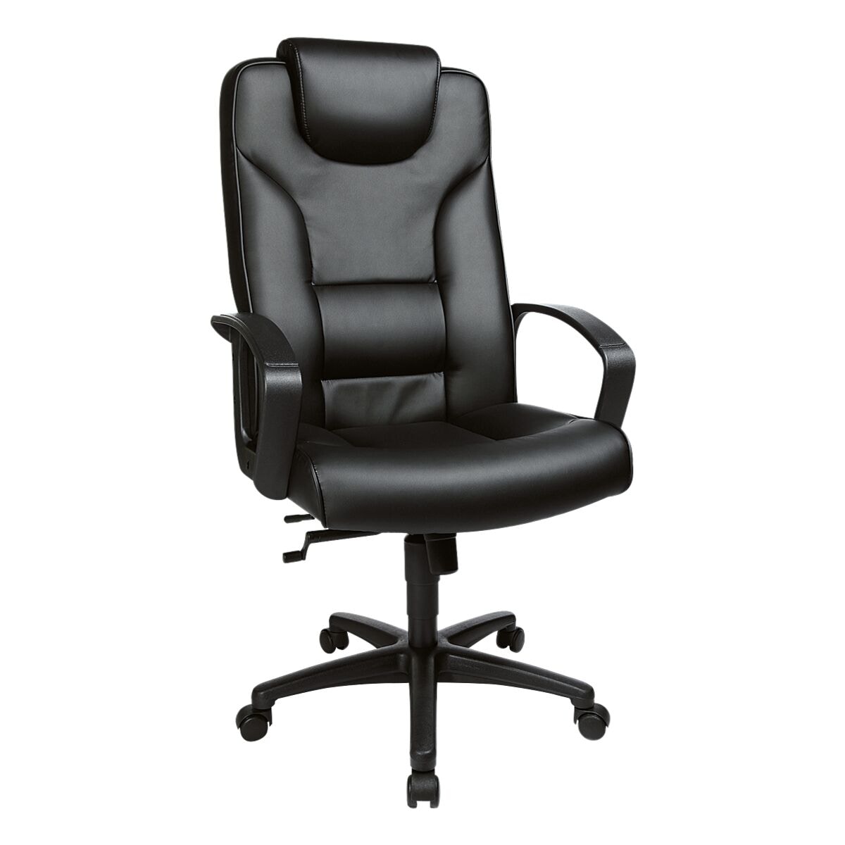 fauteuil de direction Topstar Comfort Point 50 similicuir avec pitement noir toile Housse similicuir avec accoudoirs