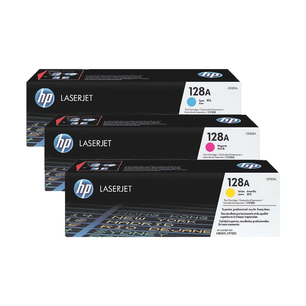 HP Lot de cassettes d'impression « HP CF371AM » HP 128A