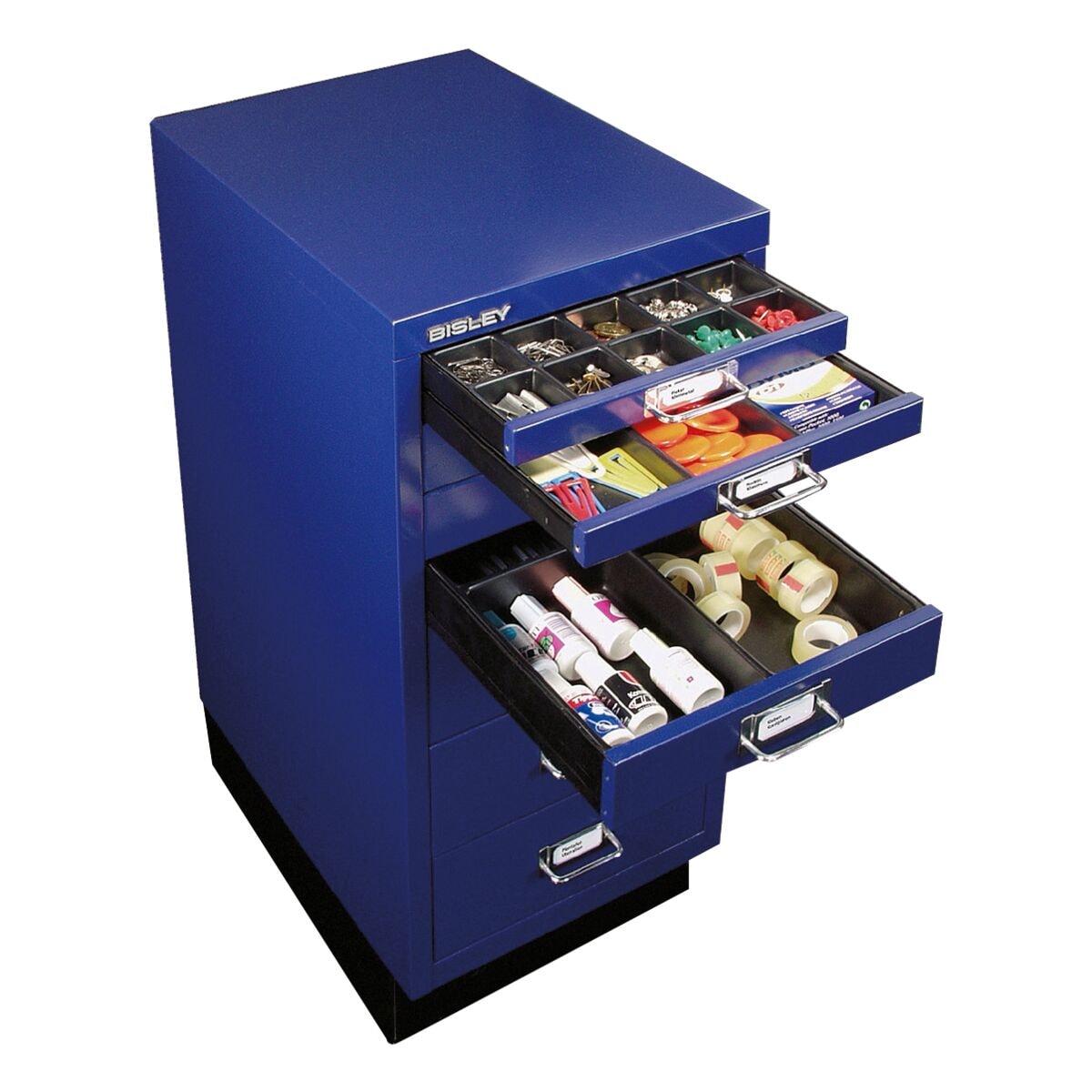 Bisley armoire à tiroirs A4, 1 rangée, 8 tiroirs
