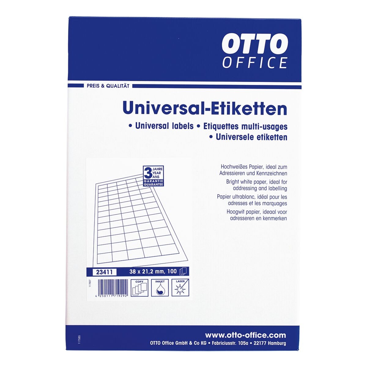 OTTO Office Paquet de 6500 tiquettes universelles