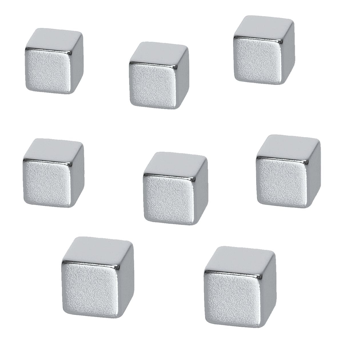 Be!Board Lot de 8 aimants cubes  Neodym Magnete Cube  B3101