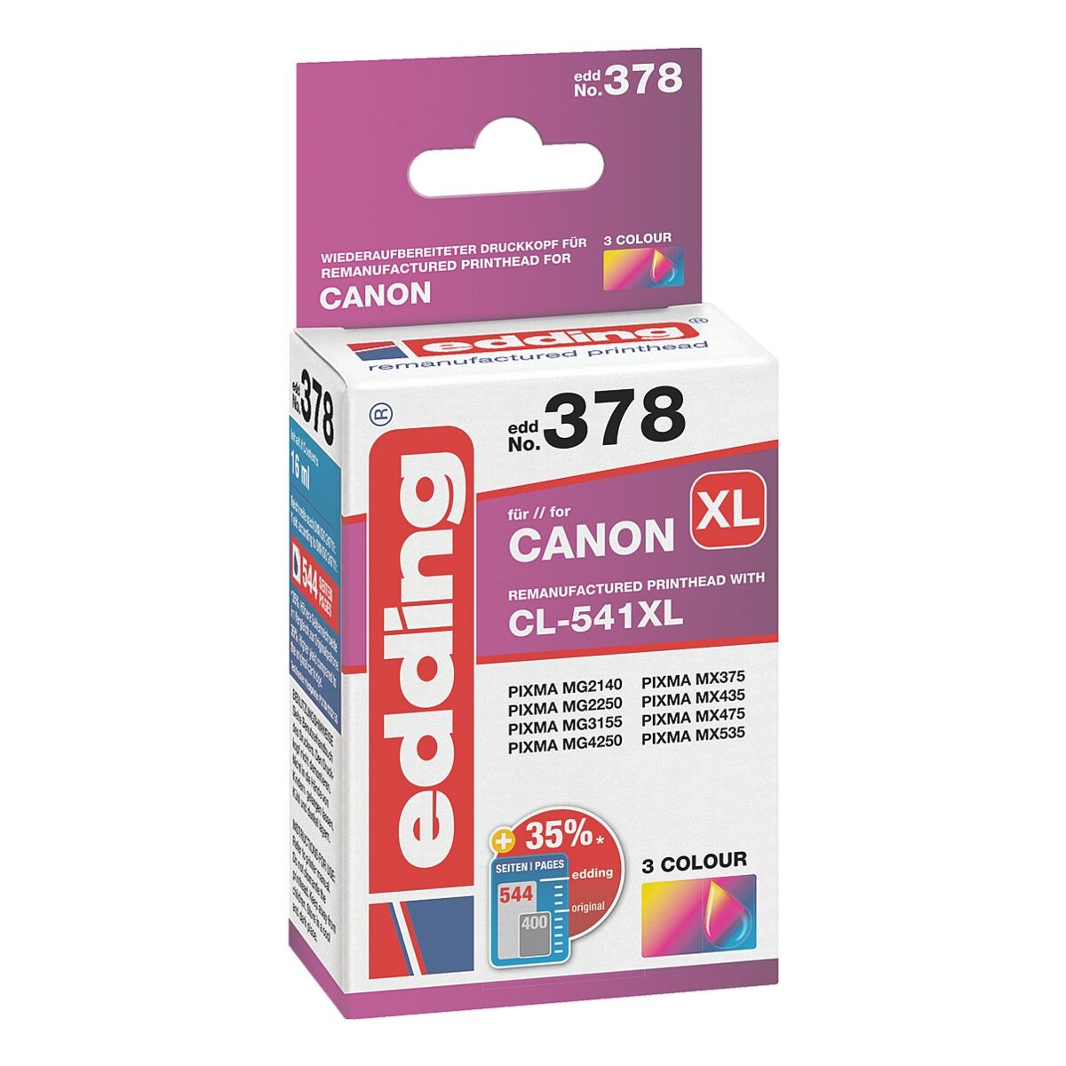 edding Cartouche d'encre équivalent Canon « CL-541XL »