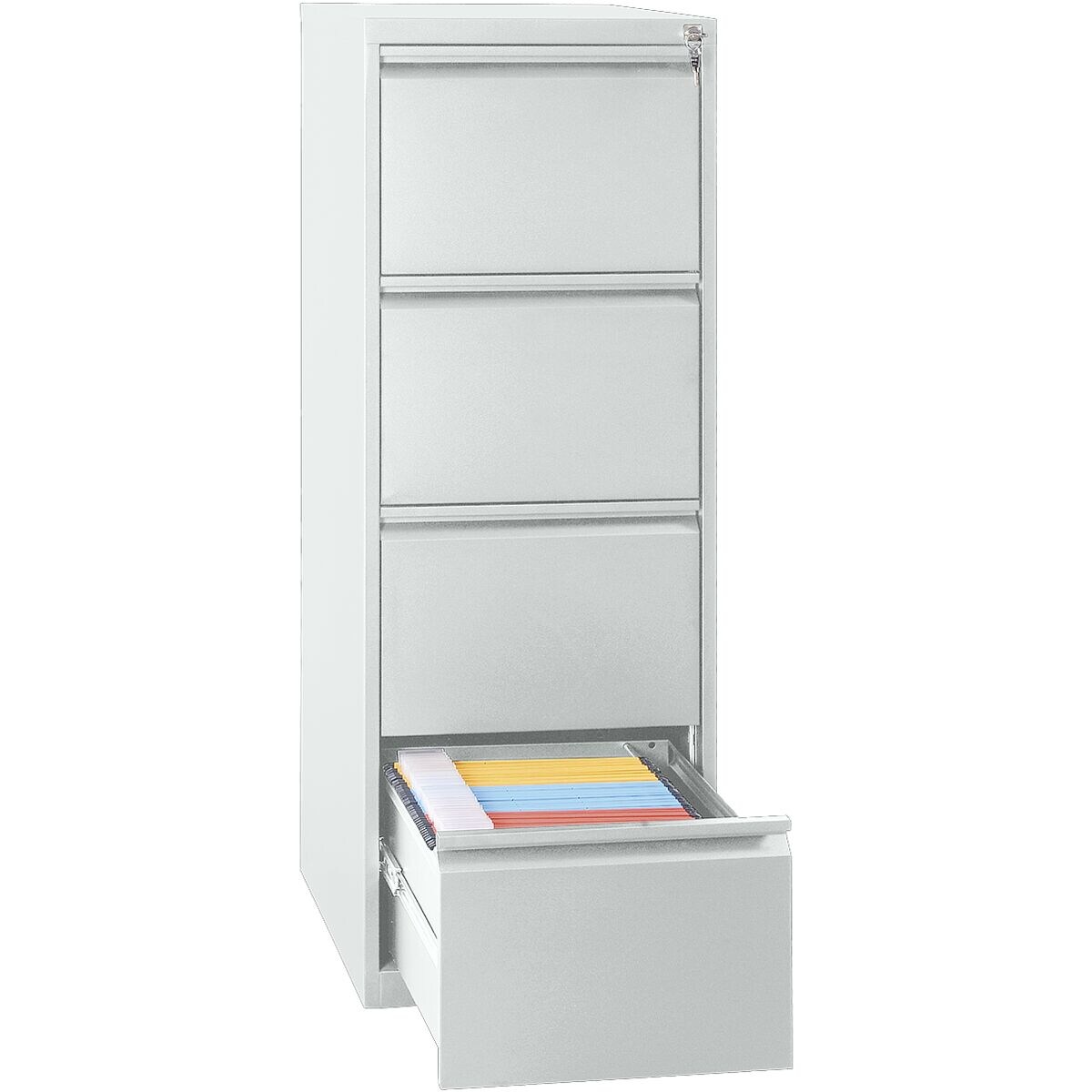 Gürkan armoire à dossiers suspendus A4, 1 rangée, 4 tiroirs