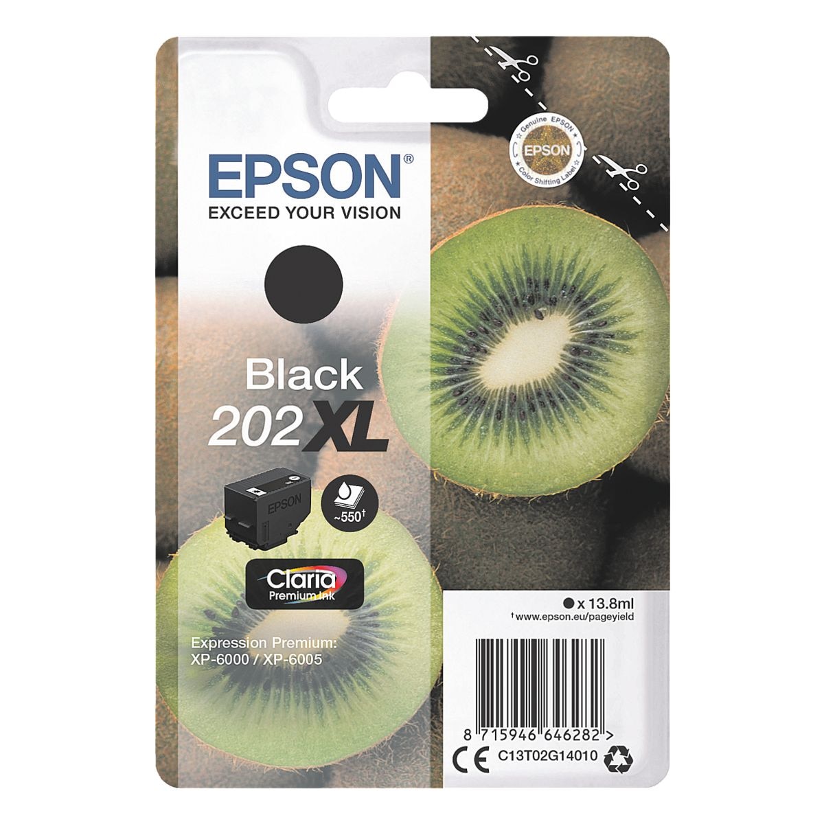 Epson Cartouche d'encre Singlepack Photo  202XL  noir
