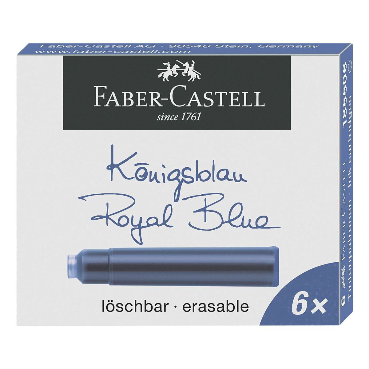 Faber-Castell Paquet de 6 cartouches d'encre  Standard 