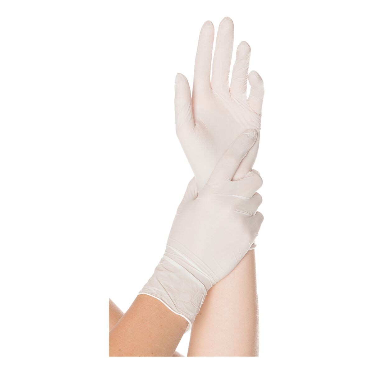 200 Franz Mensch gants jetables Safe Fit nitrile, Taille M blanc
