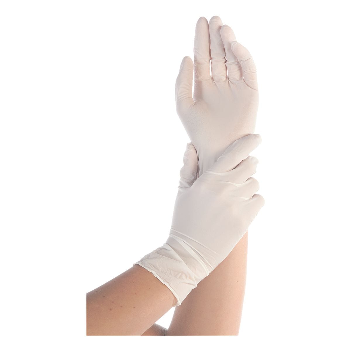 100 Franz Mensch gants jetables Safe Premium nitrile, Taille XL blanc