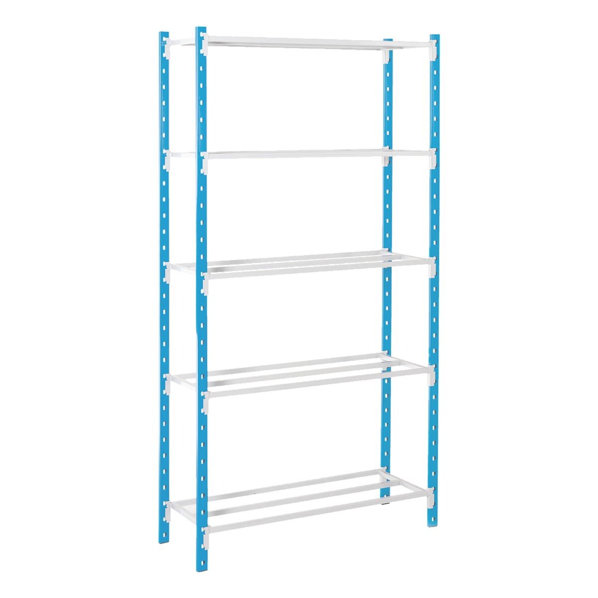 MANORGA Système d'étagères emboîtables « Flip » rayonnage initial 5 étagères grillagées 125 x 60 cm