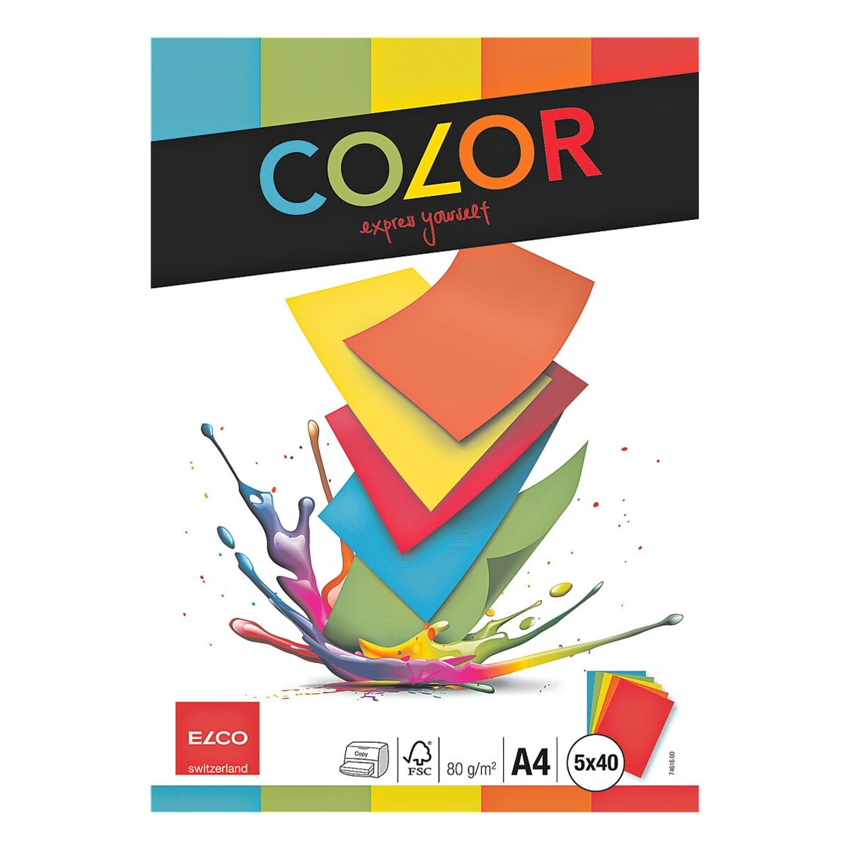 ELCO Papier à lettre de couleur « COLOR »