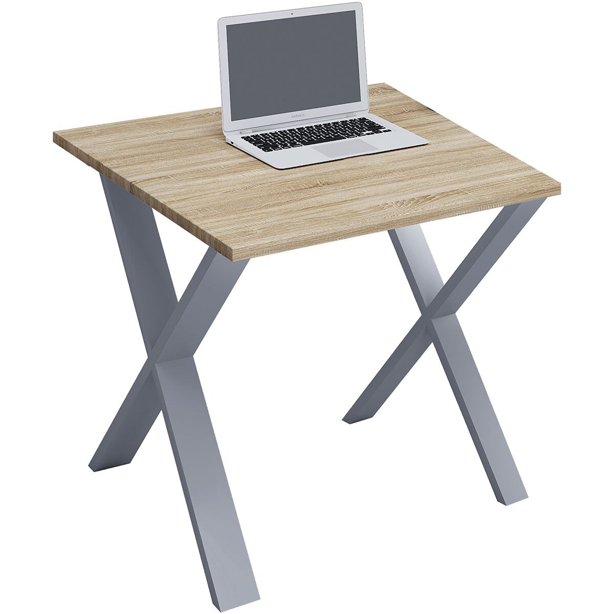 Vcm bureau »Lona« 80 cm, piètement en X argenté