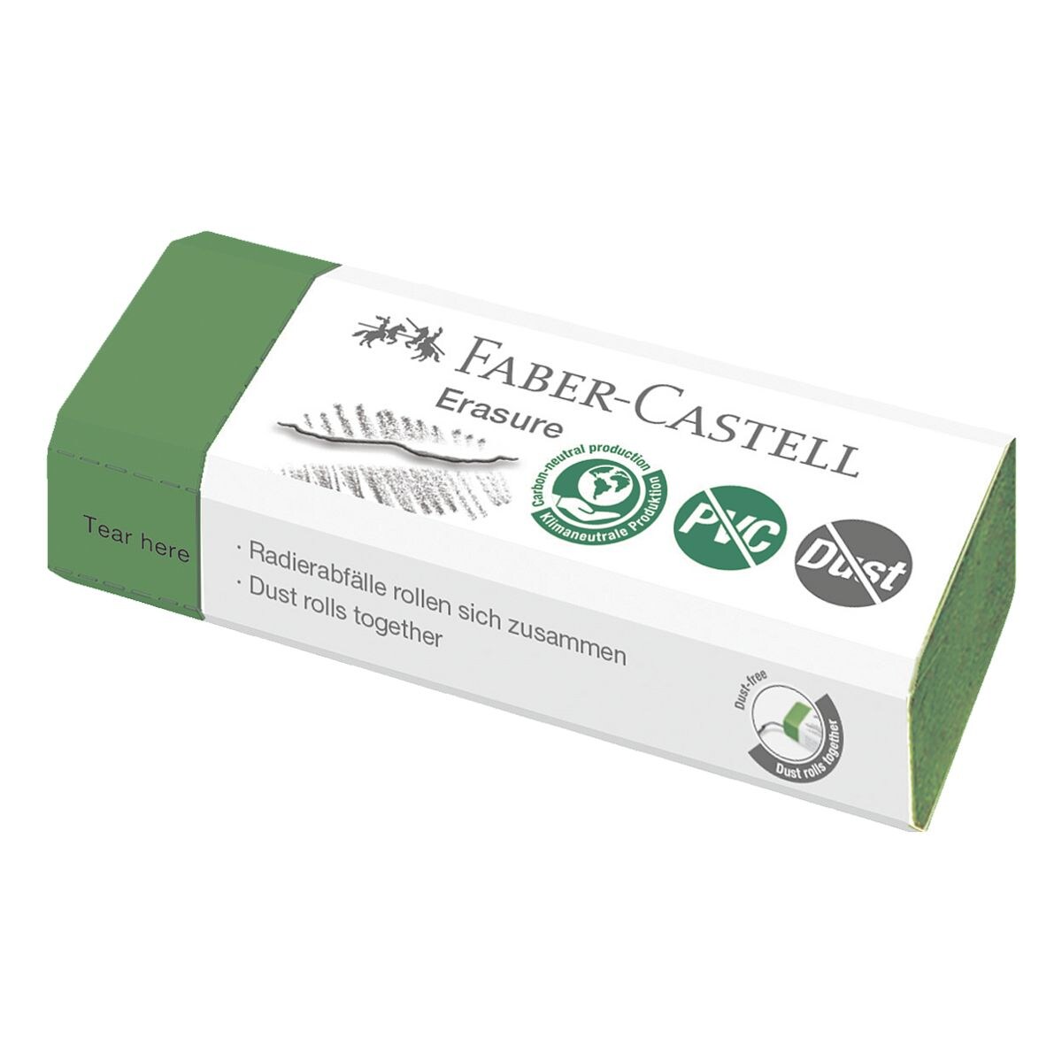 Faber-Castell Gomme plastique  Erasure PVC-free & Dust-free 
