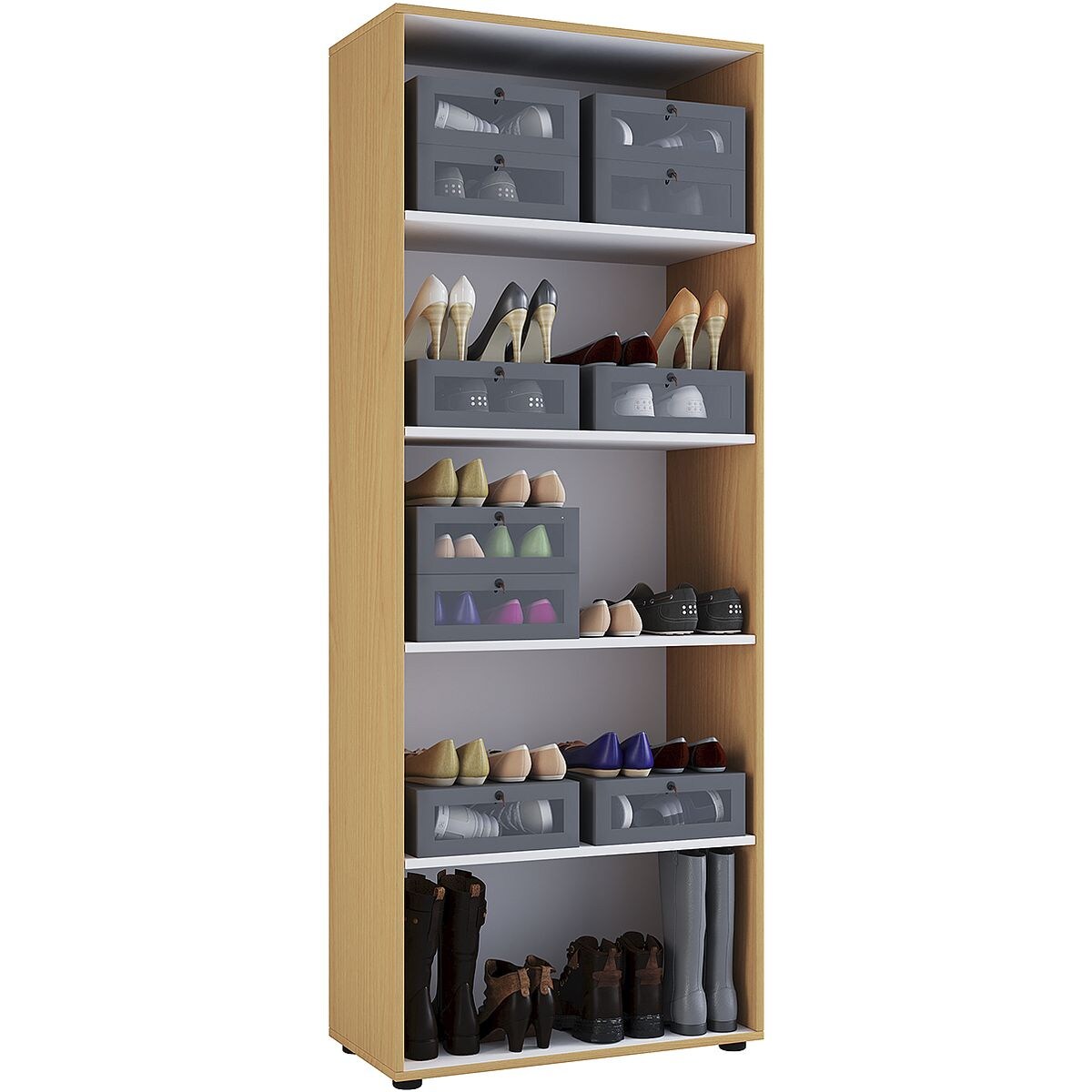 VCM Morgenthaler Armoire à chaussures « Vandol I » 5 compartiments
