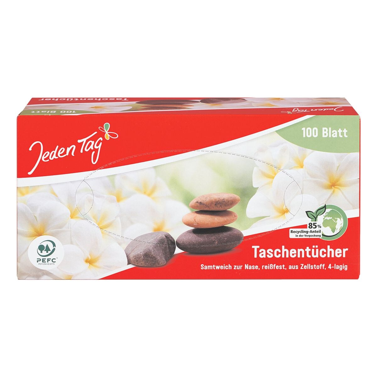 Jeden Tag Boîte de 100 mouchoirs