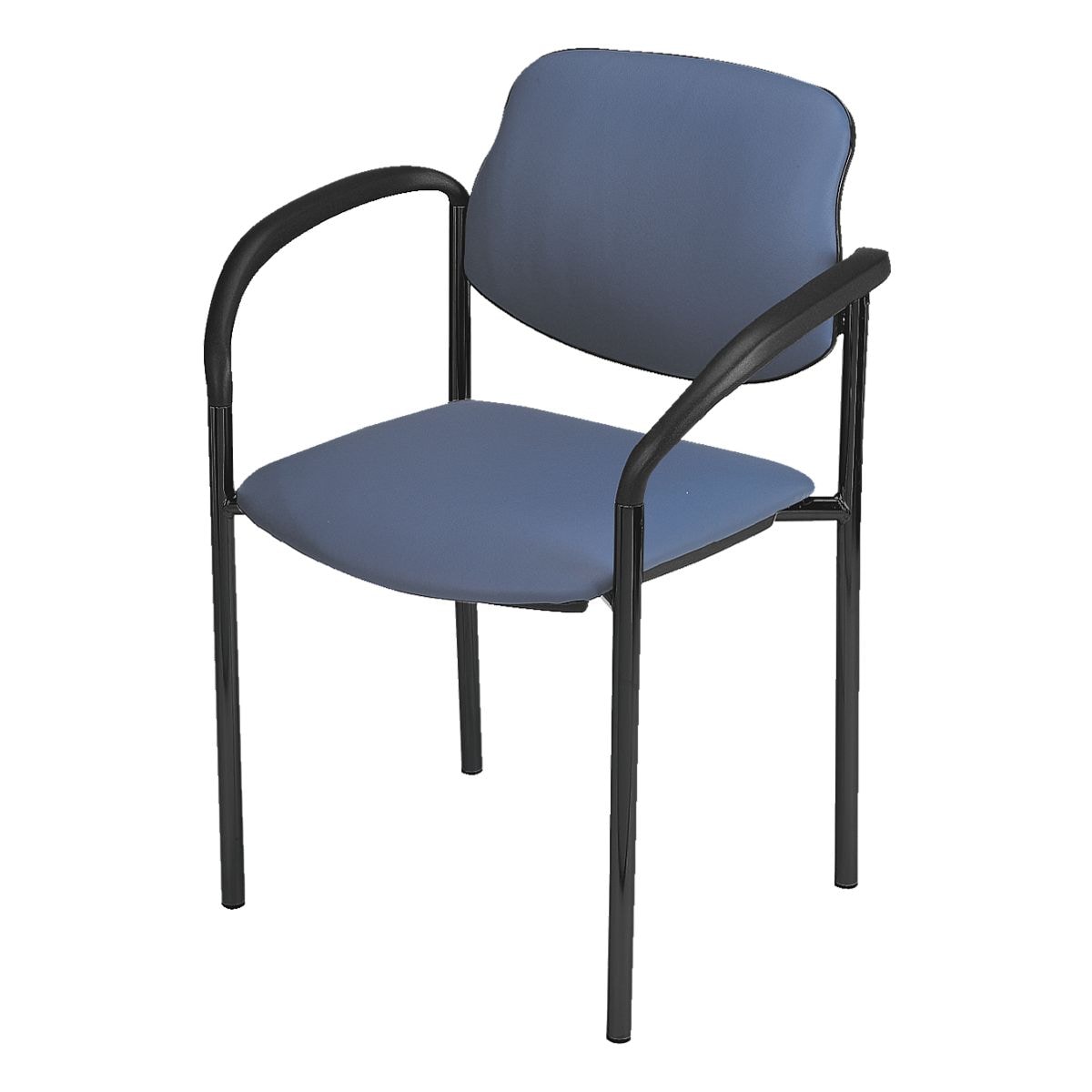 Nowy Styl Lot de 2 chaises empilables  Styl  - cuir - noir