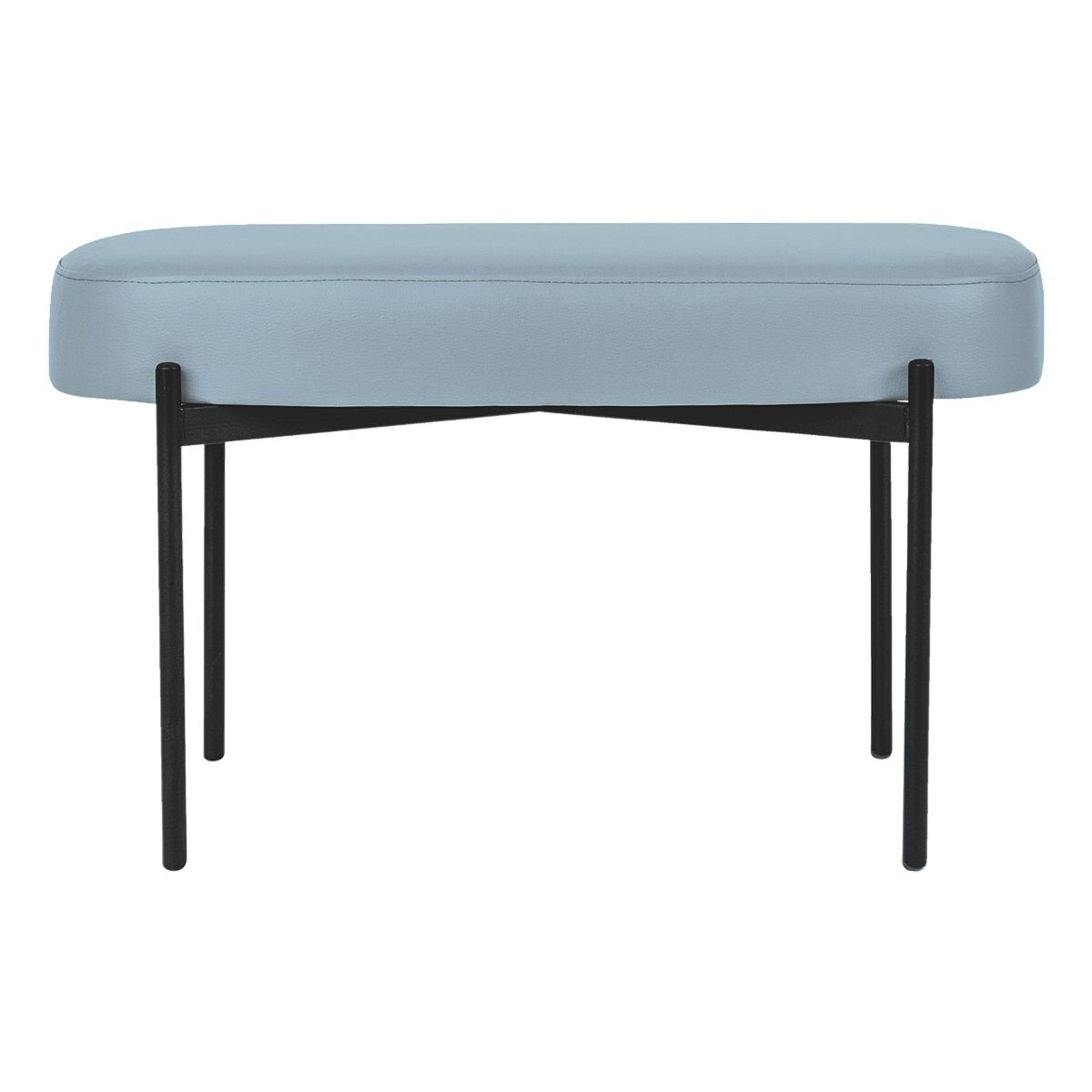 meet Banc ovale « Gaia M » recouvert de similicuir