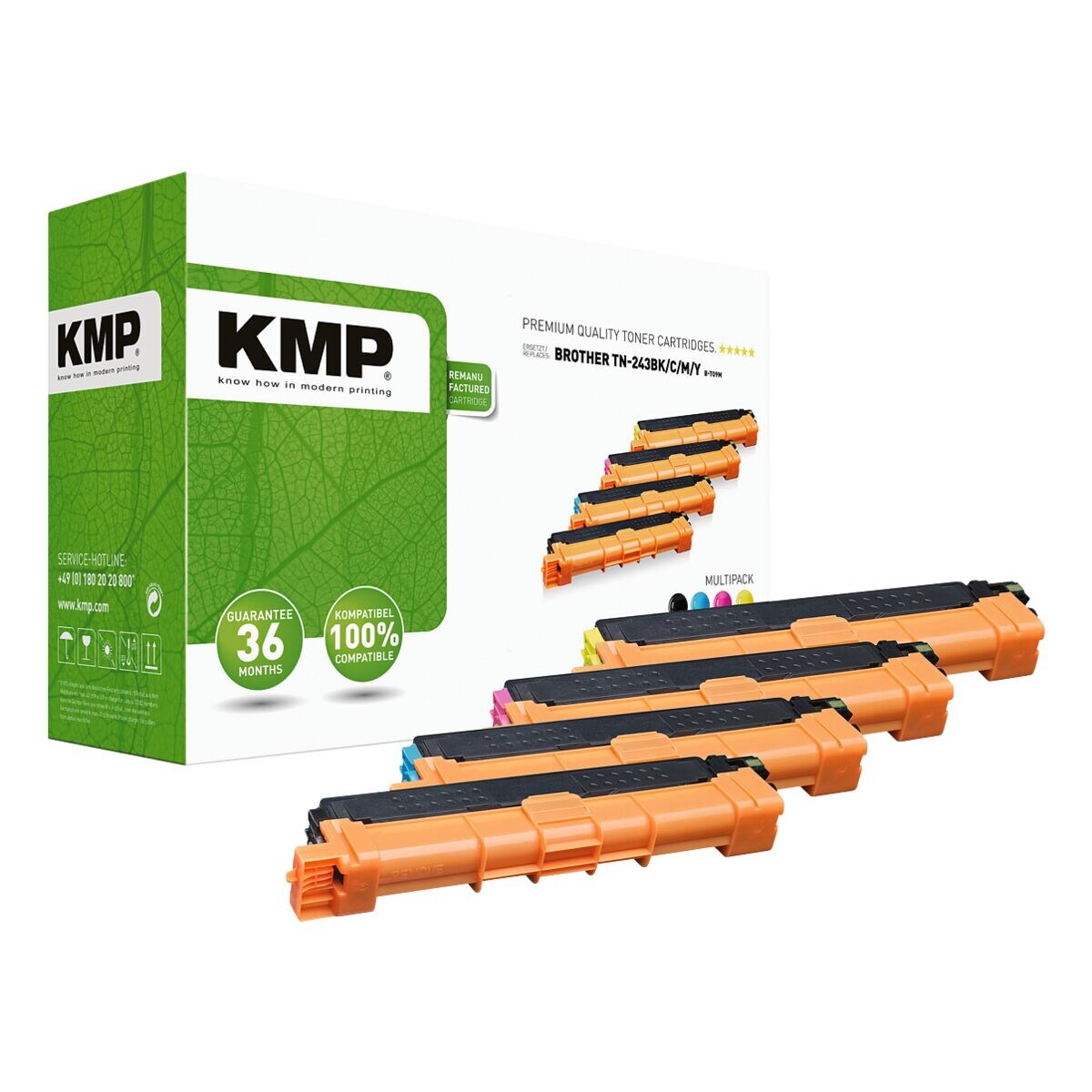 KMP Lot de toner remplace Brother « TN243BKCMY »