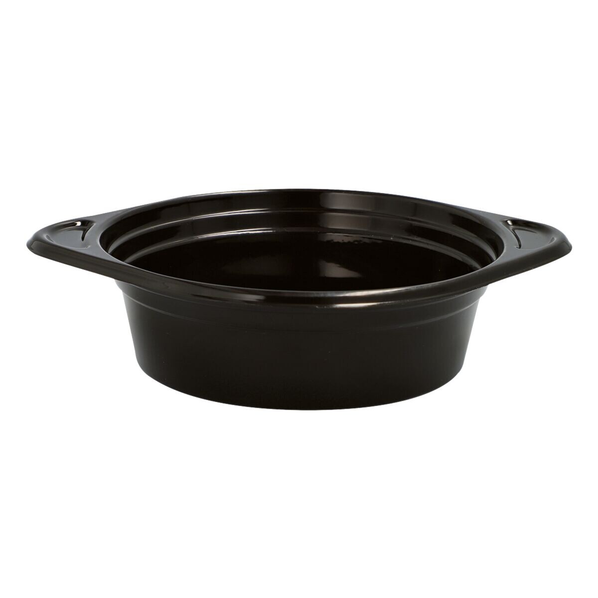 Papstar Paquet de 12 bols à soupe réutilisables 500 ml noir