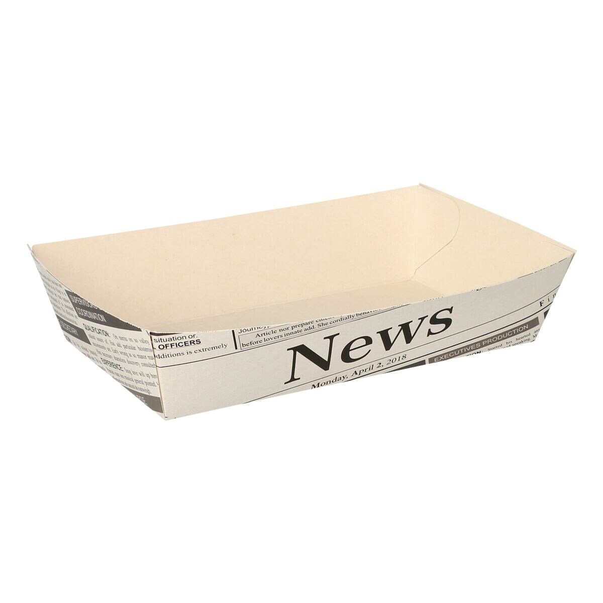 Papstar Paquet de 50 barquettes à frites extra-larges