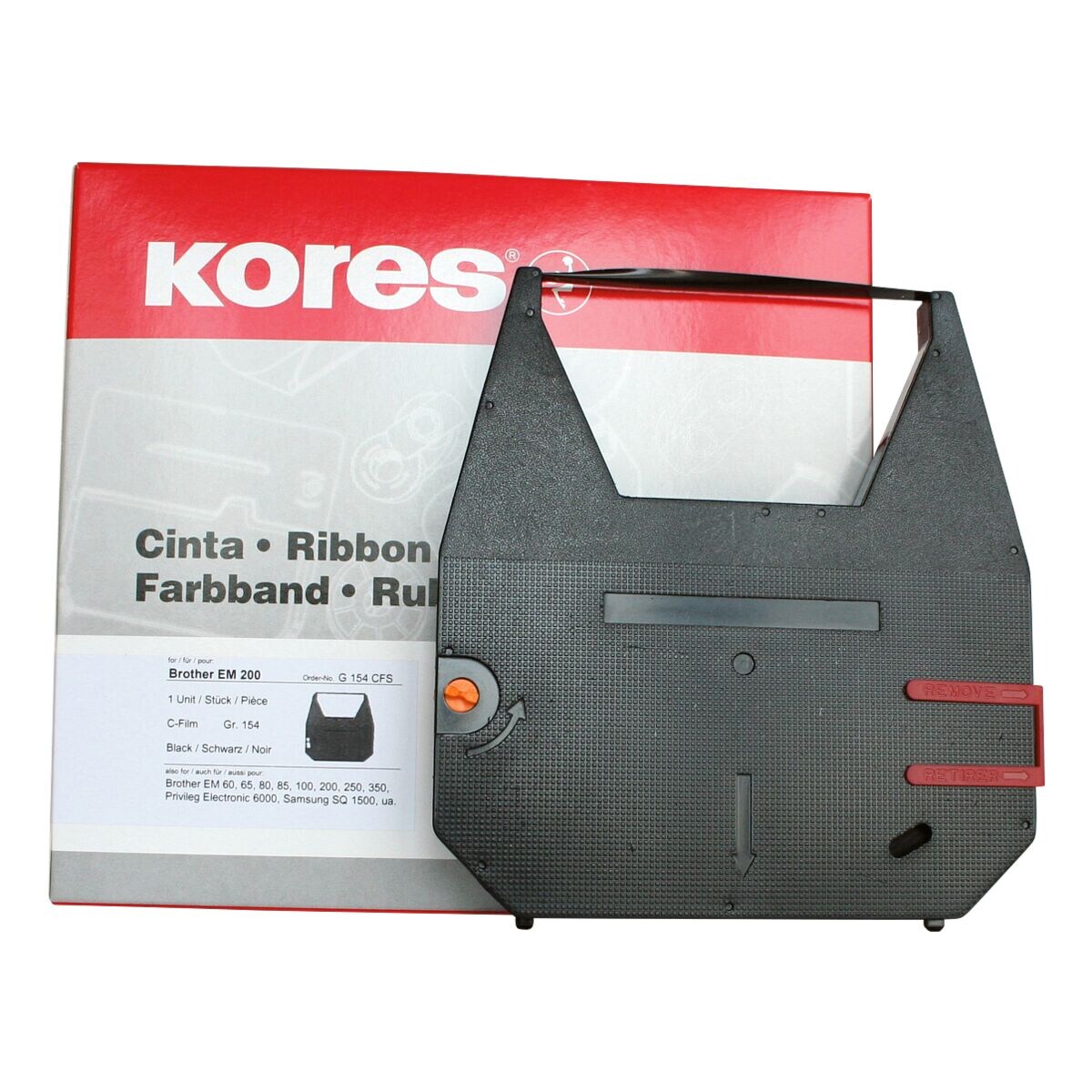 KORES Ruban encreur « G154C » noir