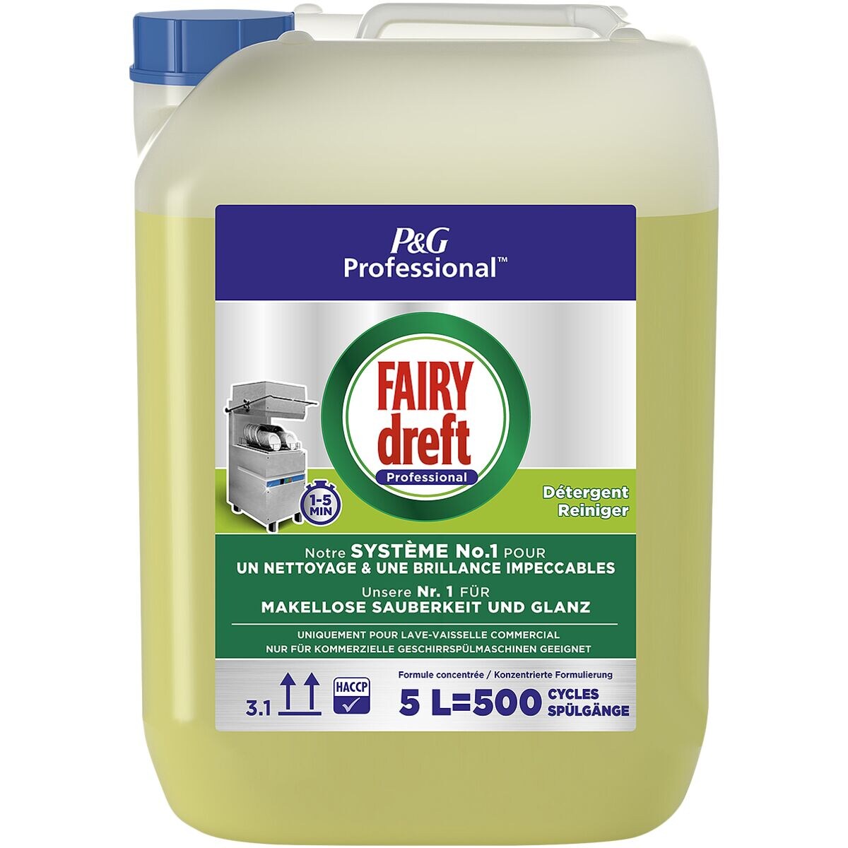 dreft afwas Produit vaisselle « Fairy dreft Professional » pour lave-vaisselle commerciaux 5 litres