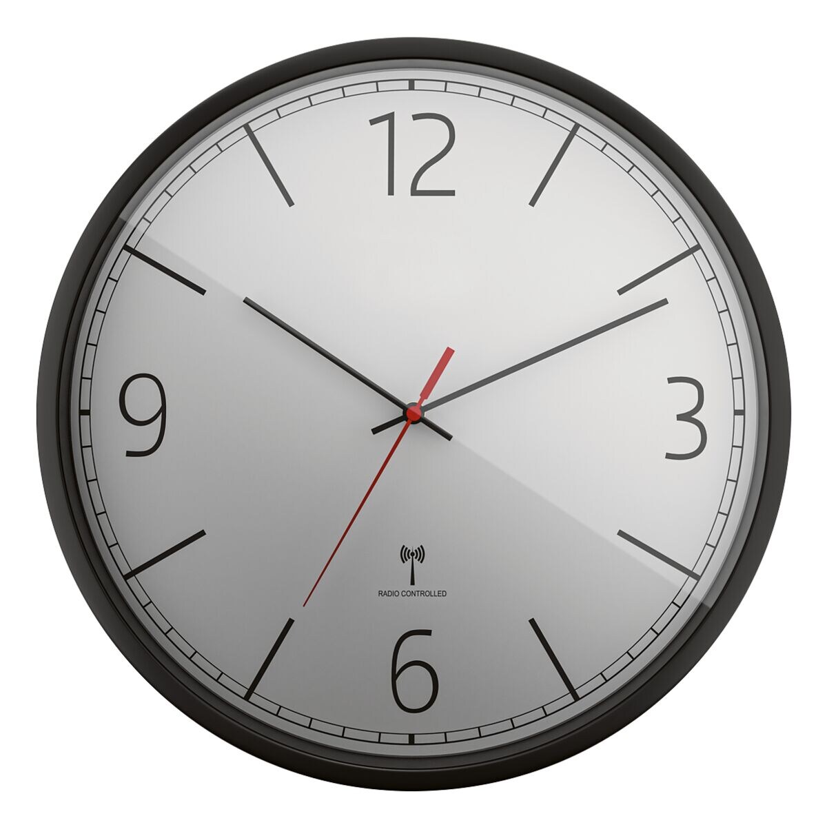 Mebus Horloge murale radio - plastique - 30 cm
