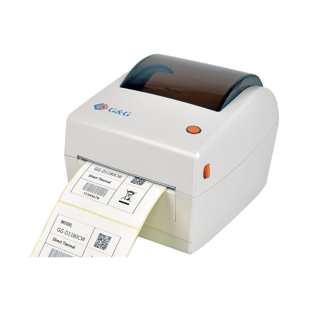 G & G GG-D1180CW Imprimante thermique d'étiquettes pour l'impression d'étiquettes de paquets, avec WLAN