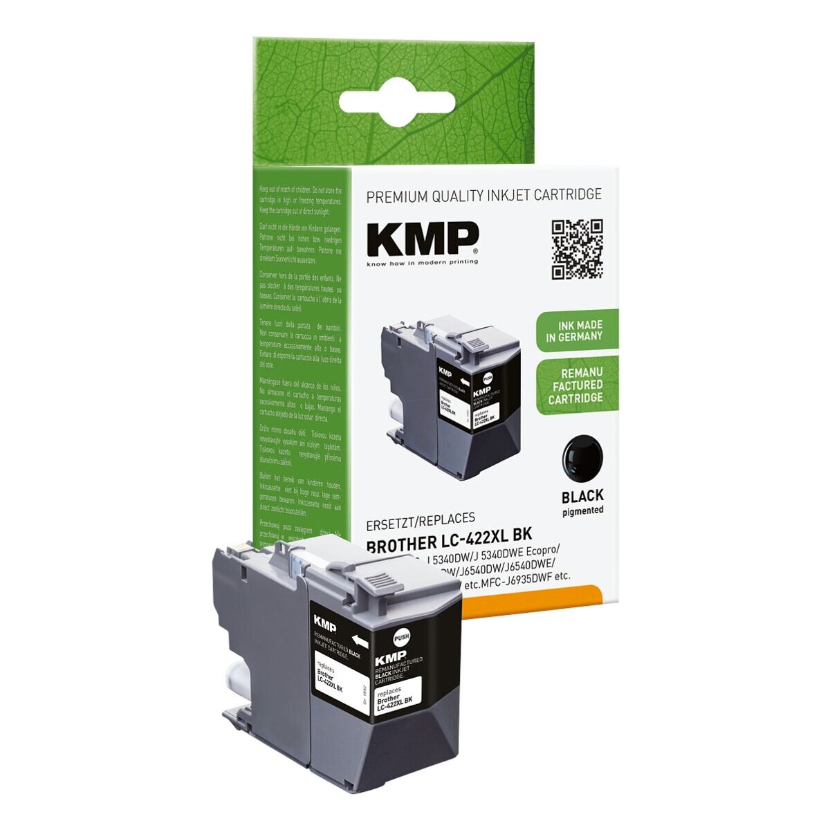 KMP Cartouche d'encre « LC422XL Bk »
