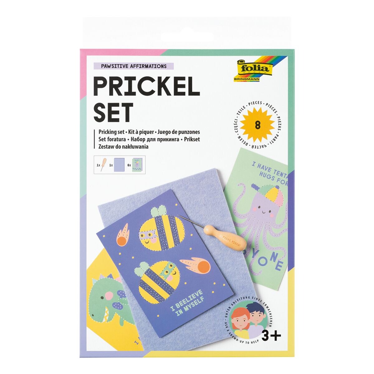 folia Kit à piquer 8 pièces « Pawsitive Affirmations »
