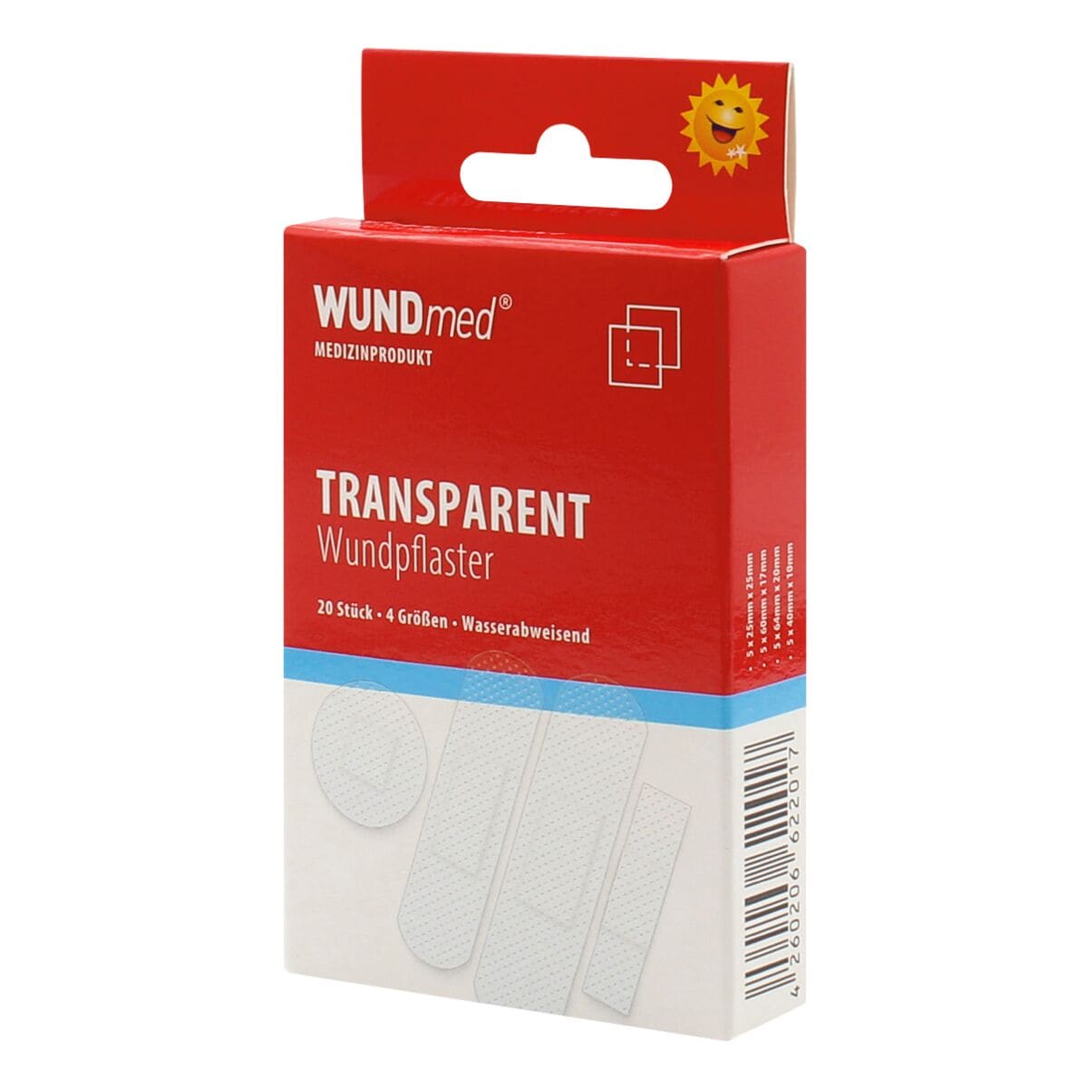 WUNDmed Paquet de 20 pansements transparents