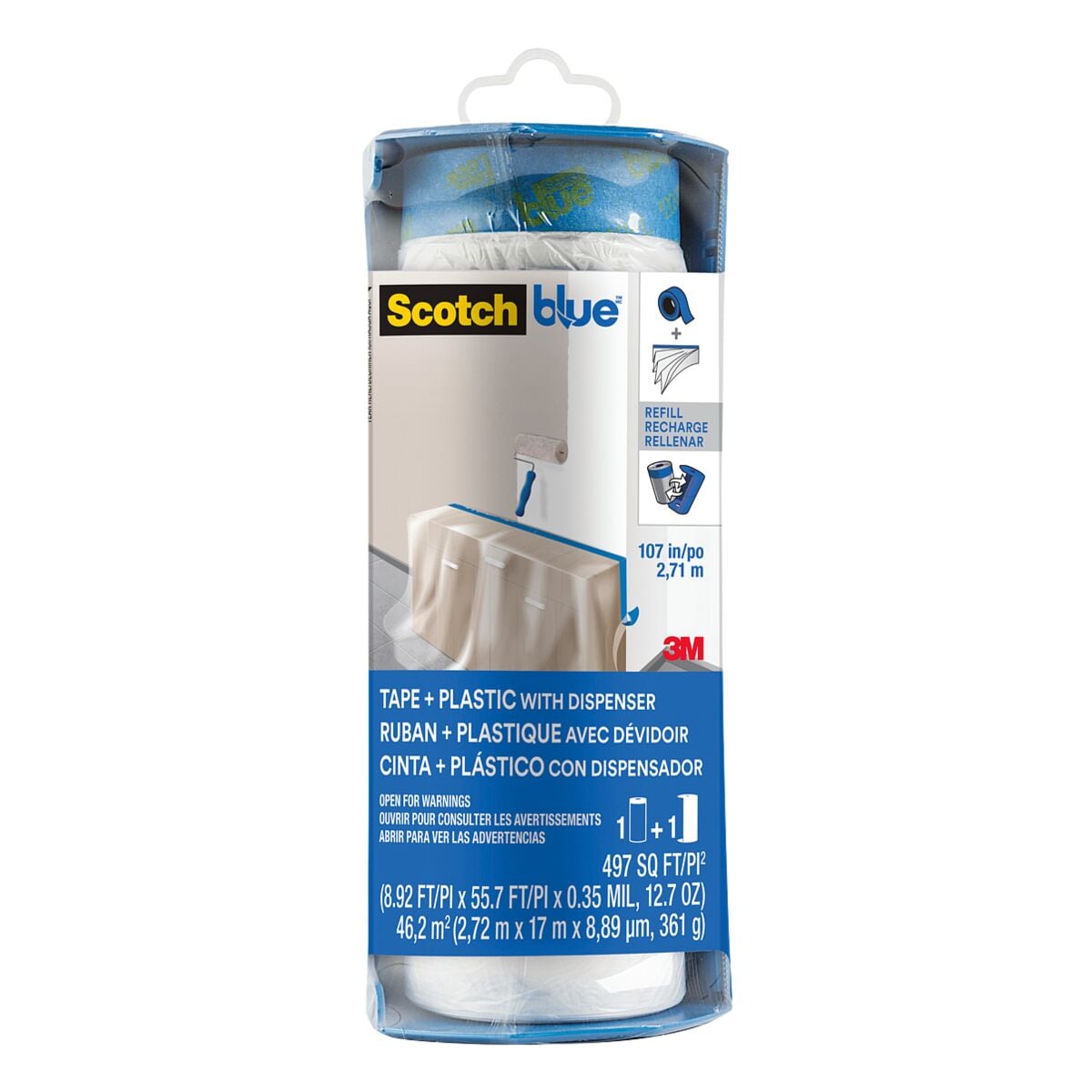 Scotch Film de protection pour peinture « ScotchBlue » en distributeur 46,2 m²
