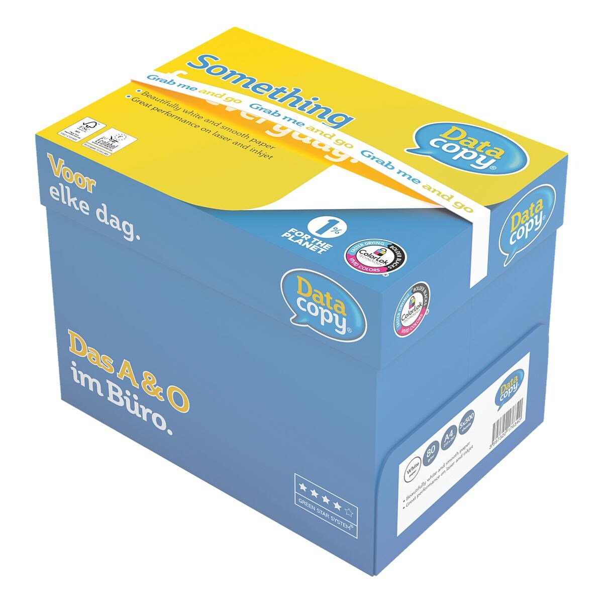 Boîte-maxi de papier imprimante multifonction A4 Data-Copy Everyday Printing - 2500 feuilles au total