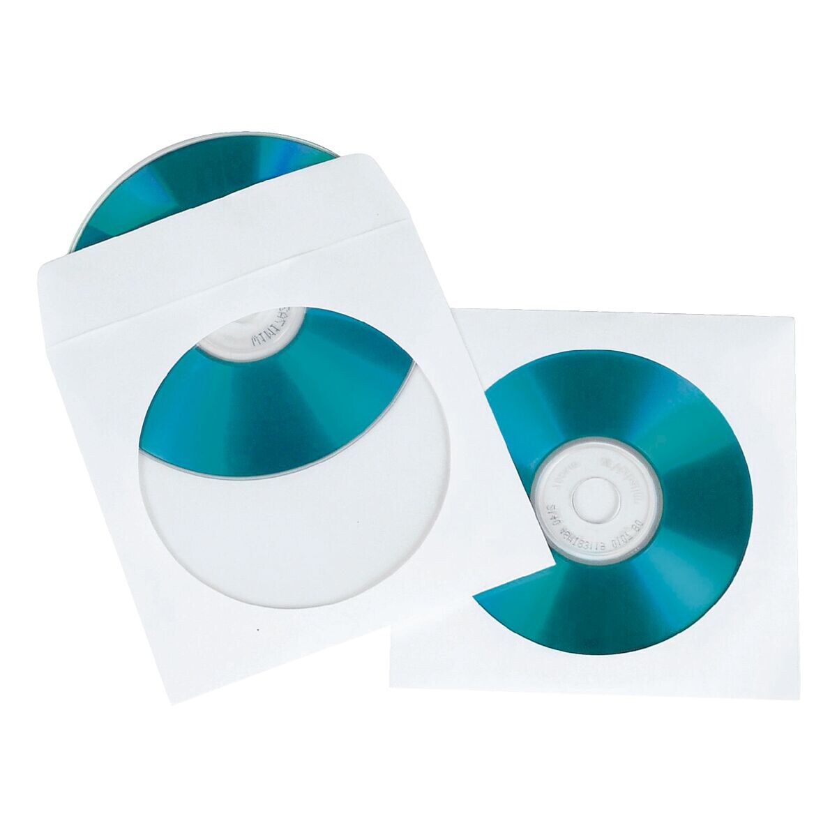 Hama Pochettes papier pour CD/DVD/Blu-ray - 100 pices blanc
